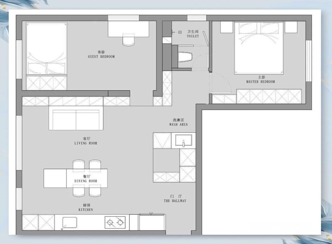 大兴60平米小户型家装设计 配图 3