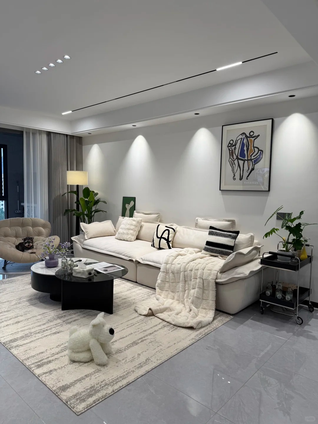 长子营120㎡三居：自己动手的现代简约家 配图 4