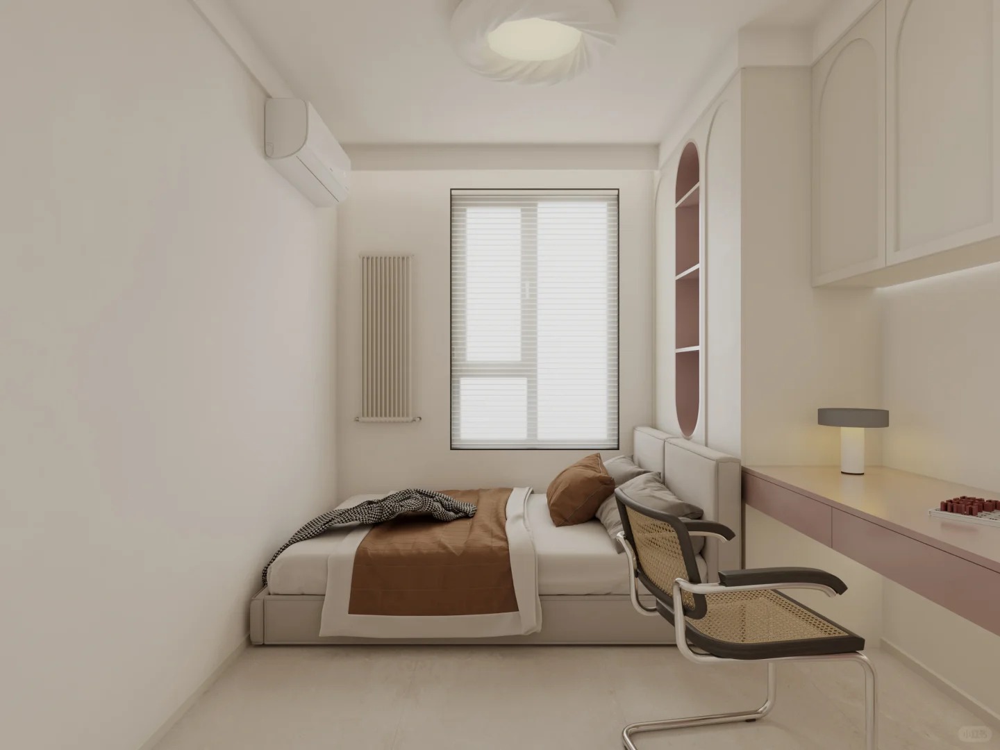 观音寺北里75㎡三居：拱形门点题的小户型改造 配图 6