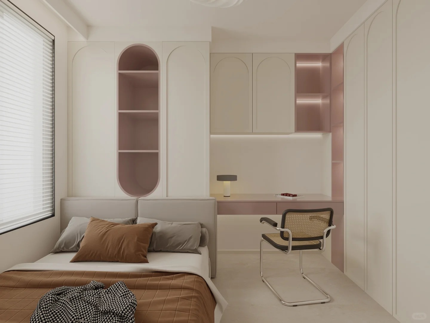 观音寺北里75㎡三居：拱形门点题的小户型改造 配图 4